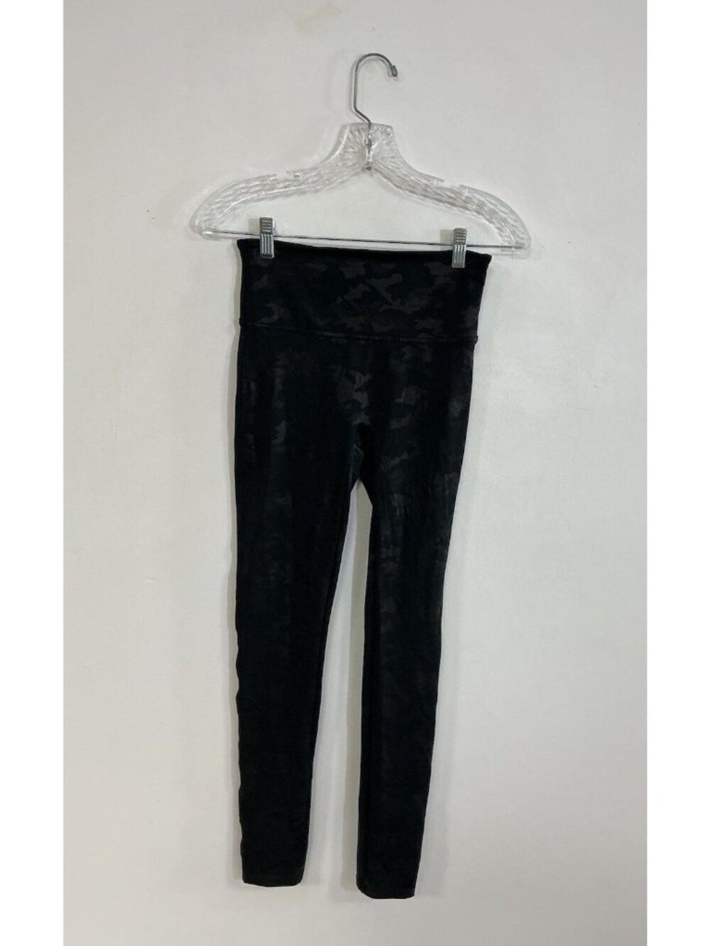 Spanx Camo Print Black Leggings Womens Medium